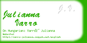 julianna varro business card